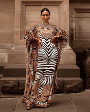 Load image into Gallery viewer, Zebra Warrior Fashion Gown
