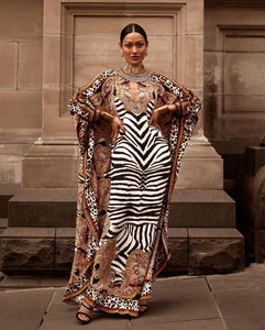 Zebra Warrior Fashion Gown