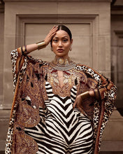 Load image into Gallery viewer, Zebra Warrior Fashion Gown
