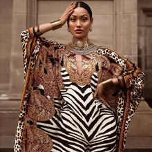 Load image into Gallery viewer, Zebra Warrior Fashion Gown
