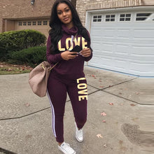 Load image into Gallery viewer, Black Love Tracksuit
