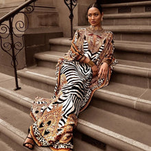 Load image into Gallery viewer, Zebra Warrior Fashion Gown
