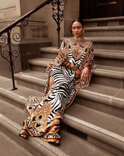 Load image into Gallery viewer, Zebra Warrior Fashion Gown
