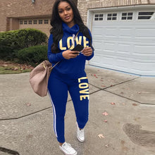 Load image into Gallery viewer, Black Love Tracksuit
