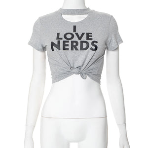 Love Nerds Fashion Crop Tee