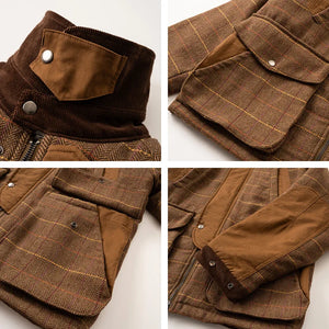 F. Bentley Plaid Fashion Coat