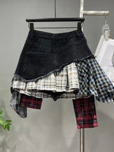 Load image into Gallery viewer, Saved By The Belle 90&#39;s Flannel Mini Skirt
