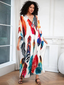 Judah Royal Tribal Gazelle Feather Fashion Gown