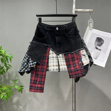 Load image into Gallery viewer, Saved By The Belle 90&#39;s Flannel Mini Skirt
