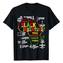 Load image into Gallery viewer, Black Inventions You Need To Know Tshirt
