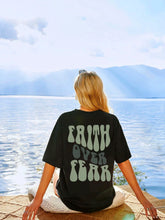 Load image into Gallery viewer, Faith Over Fear Strength In Truth Tshirt
