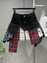 Load image into Gallery viewer, Saved By The Belle 90&#39;s Flannel Mini Skirt
