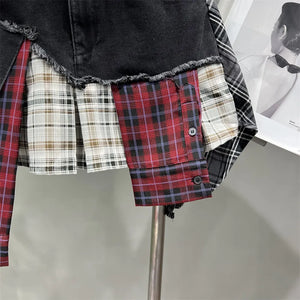 Saved By The Belle 90's Flannel Mini Skirt