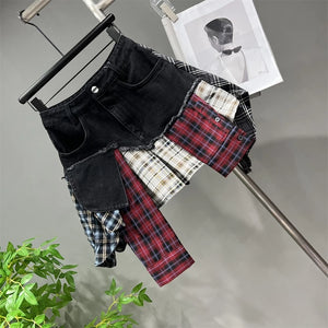 Saved By The Belle 90's Flannel Mini Skirt