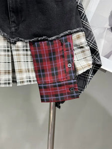 Saved By The Belle 90's Flannel Mini Skirt