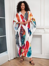 Load image into Gallery viewer, Judah Royal Tribal Gazelle Feather Fashion Gown
