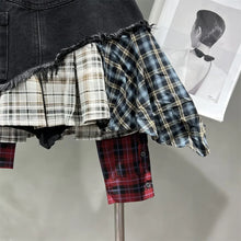 Load image into Gallery viewer, Saved By The Belle 90&#39;s Flannel Mini Skirt
