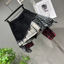 Load image into Gallery viewer, Saved By The Belle 90&#39;s Flannel Mini Skirt
