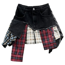 Load image into Gallery viewer, Saved By The Belle 90&#39;s Flannel Mini Skirt
