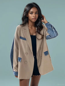 Ciara Fashion Denim Blazer Jacket