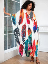 Load image into Gallery viewer, Judah Royal Tribal Gazelle Feather Fashion Gown
