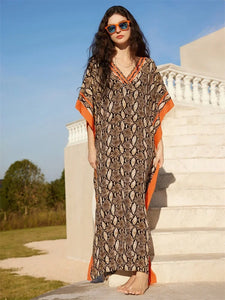 Nile Judah Python Snake Fashion Shawl Gown