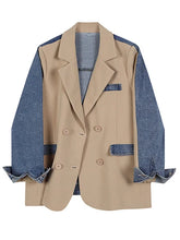 Load image into Gallery viewer, Ciara Fashion Denim Blazer Jacket
