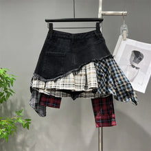 Load image into Gallery viewer, Saved By The Belle 90&#39;s Flannel Mini Skirt
