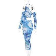 Load image into Gallery viewer, Aqua Melanin Dress
