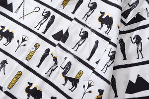 Hieroglyph Pharaoh Fashion Shirt