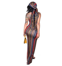 Load image into Gallery viewer, Bodysilk Diva Dress With Matching Headscarf
