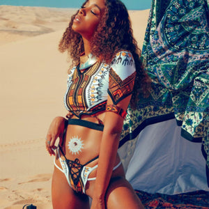 Boho Samba Afro-Brazilian Low-Waist Bikini