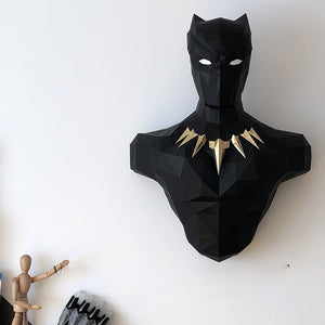 Black Panther 3D Paper Wall Sculpture