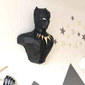 Black Panther 3D Paper Wall Sculpture