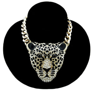 18K Leopard Gold Plated Choker