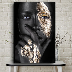 Black Gold Beauty Museum Exposé Unframed Canvas Poster