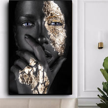 Load image into Gallery viewer, Black Gold Beauty Museum Exposé Unframed Canvas Poster
