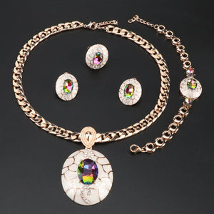 Faberge Jewelry Set (Gold or Silver Plated)