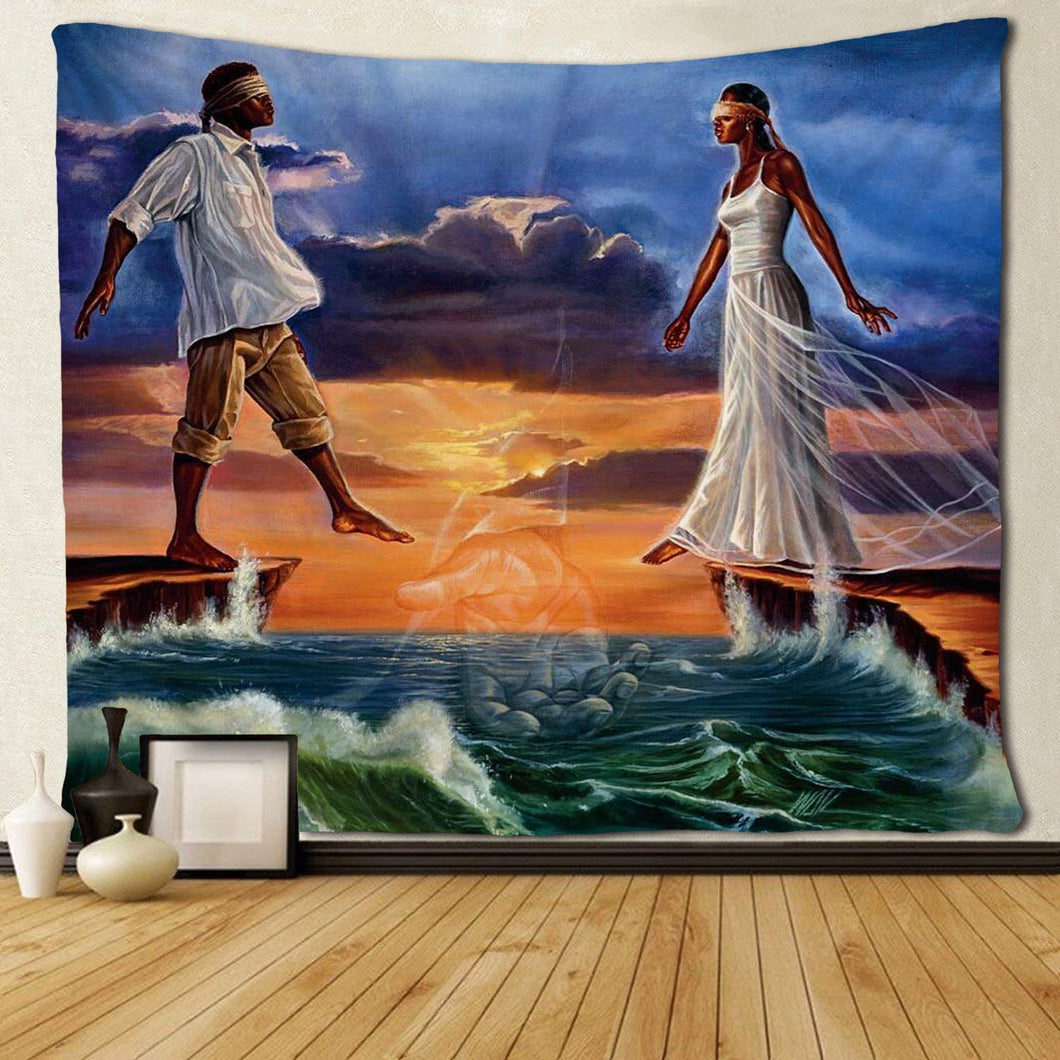 Leap of Faith God's Plan Wall Tapestry
