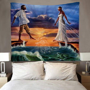 Leap of Faith God's Plan Wall Tapestry