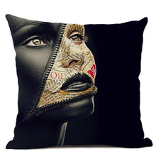 Load image into Gallery viewer, Mask-Off White Liberal True Identity Pillow Case
