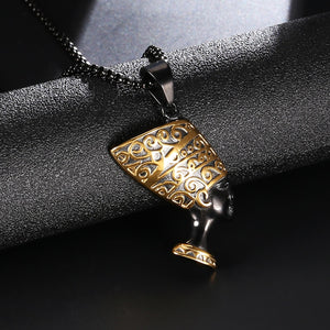 Egyptian Kemetic Black Queen Chain Necklace