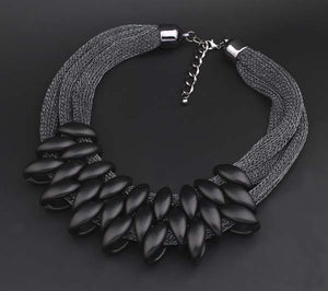 Black Gold Melanin Tribal Future Fashion Necklace