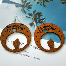 Load image into Gallery viewer, Naturally Dope Wood Earrings

