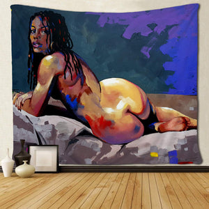 Naked Creator Artist Museum Extra Large Tapestry