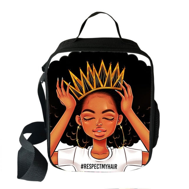 Black Princess Insulated 2020 Back-to-School Lunch Bag