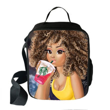 Load image into Gallery viewer, Black Princess Insulated 2020 Back-to-School Lunch Bag
