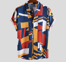Load image into Gallery viewer, 90&#39;s Colorblock Fashion Dinner Shirt
