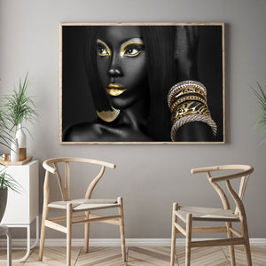 Black Bold Museum Gallery Canvas Poster