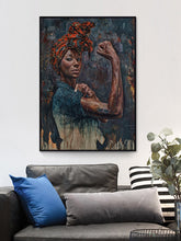 Load image into Gallery viewer, Melanin Rosey Strong Canvas Poster
